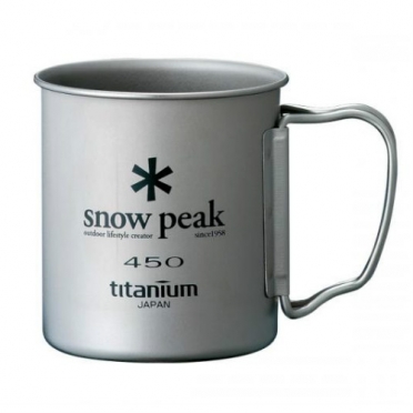 Snow Peak titanium single 450 ml Cup folding handle (MG-043) 